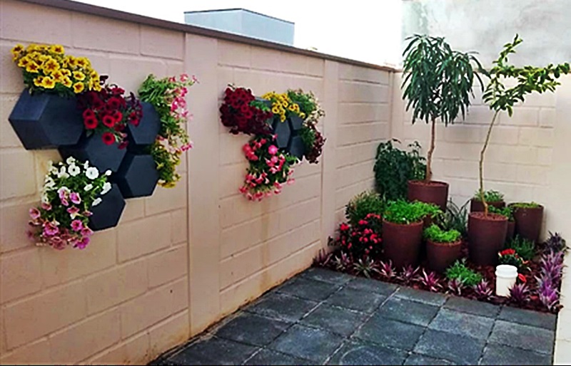 ideias de jardim em vasos para apartamento pequeno