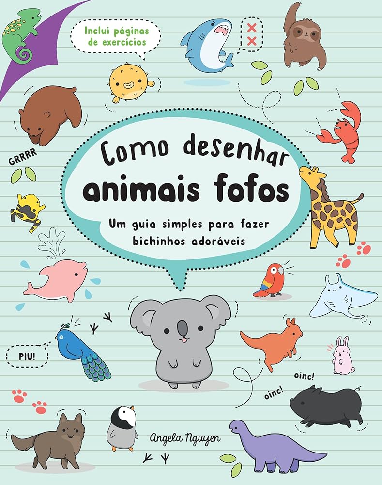 como desenhar animais fofos passo a passo