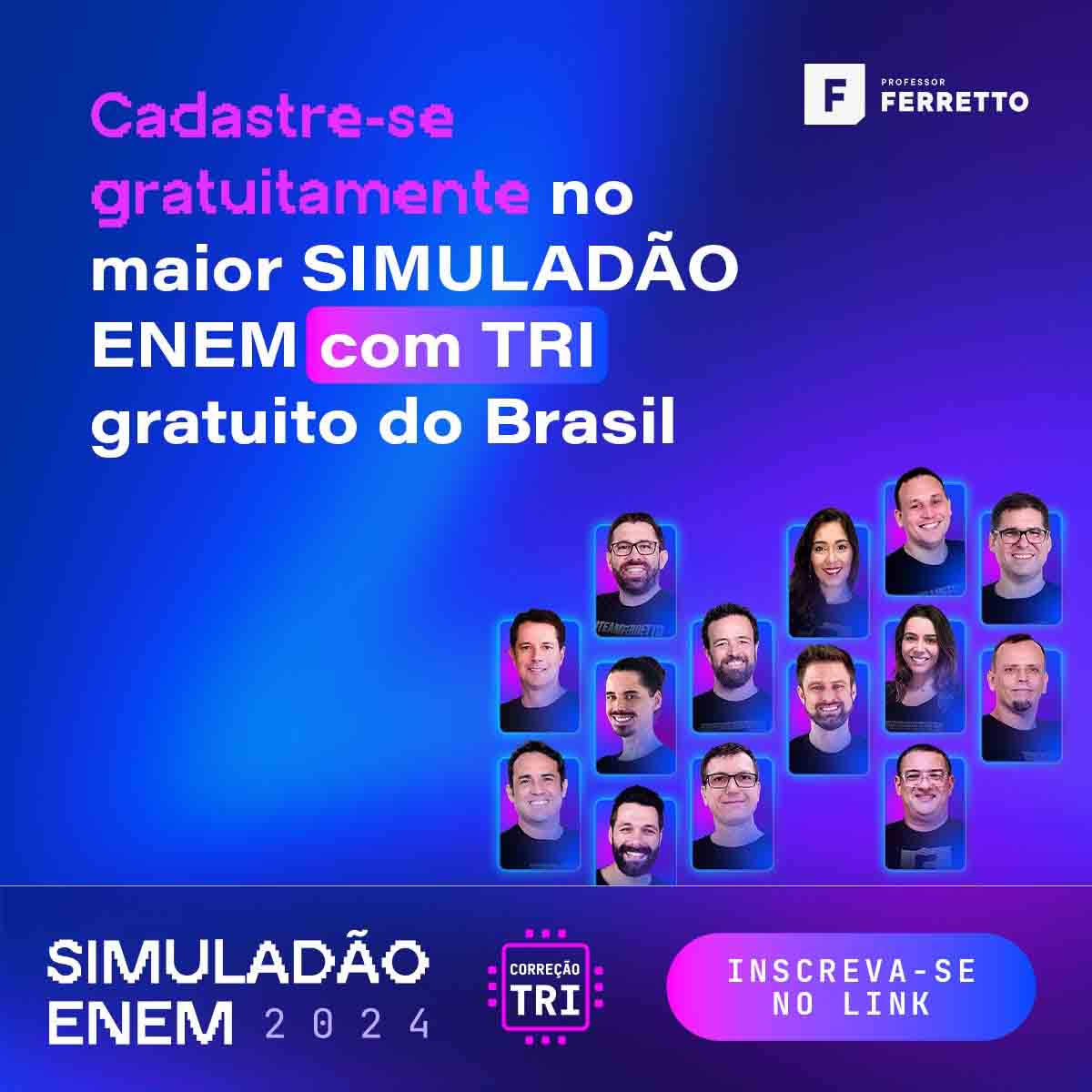 questões enem simulado