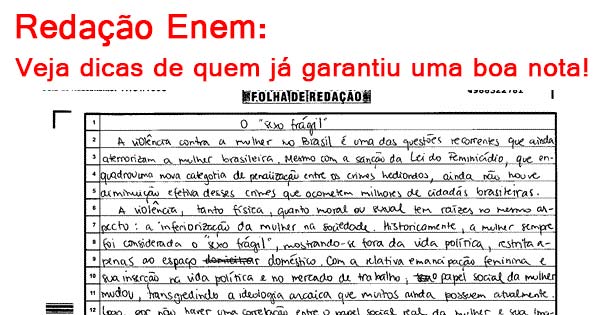 estrutura redação enem