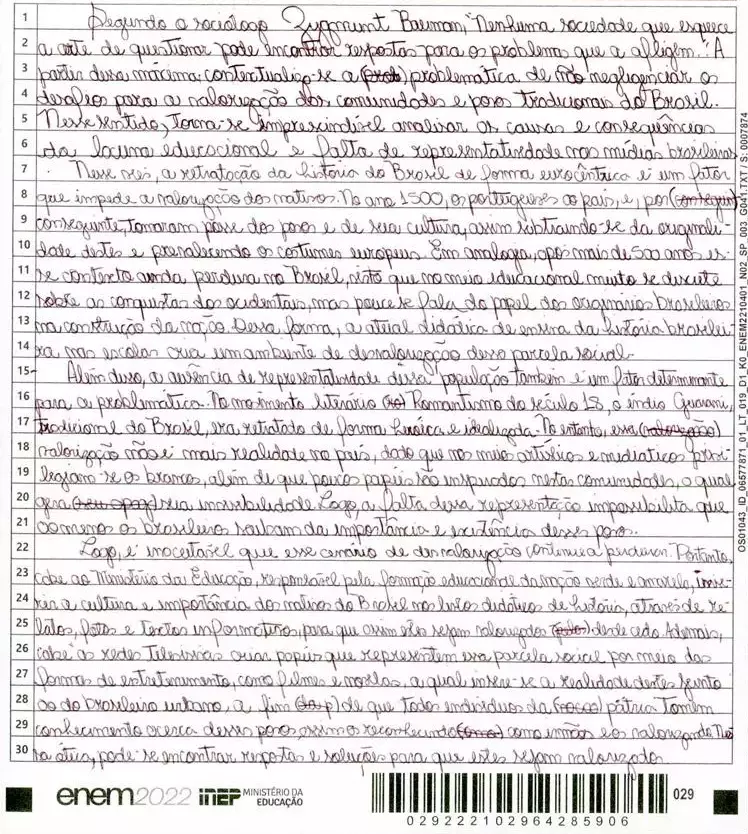 como fazer redação nota 1000 enem