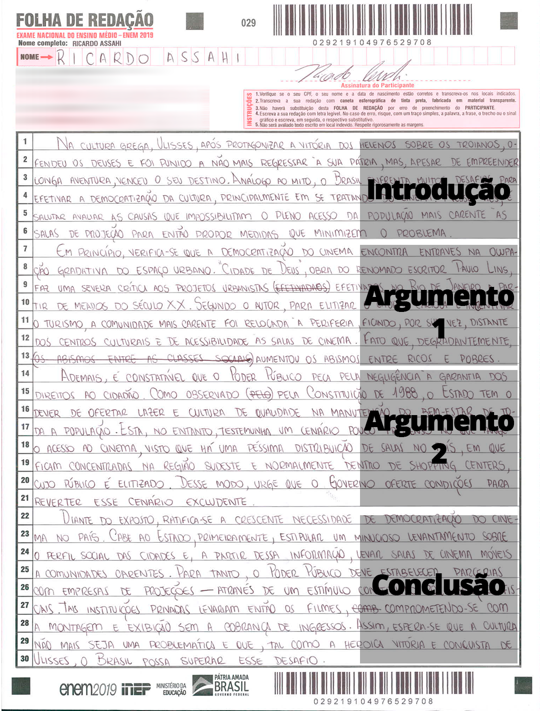 tese e argumentos redação ENEM