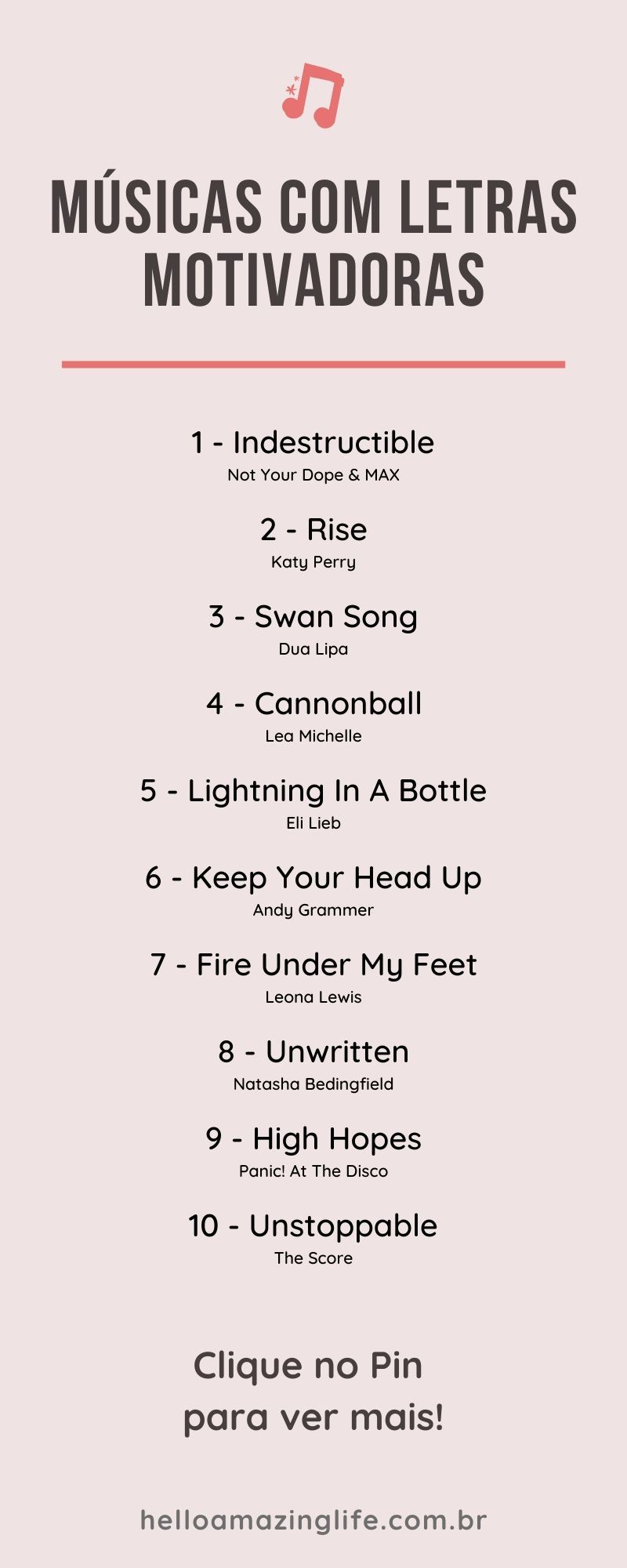 playlist de superação