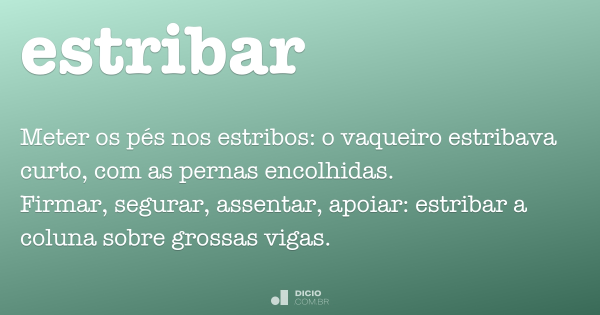 significado de estribes