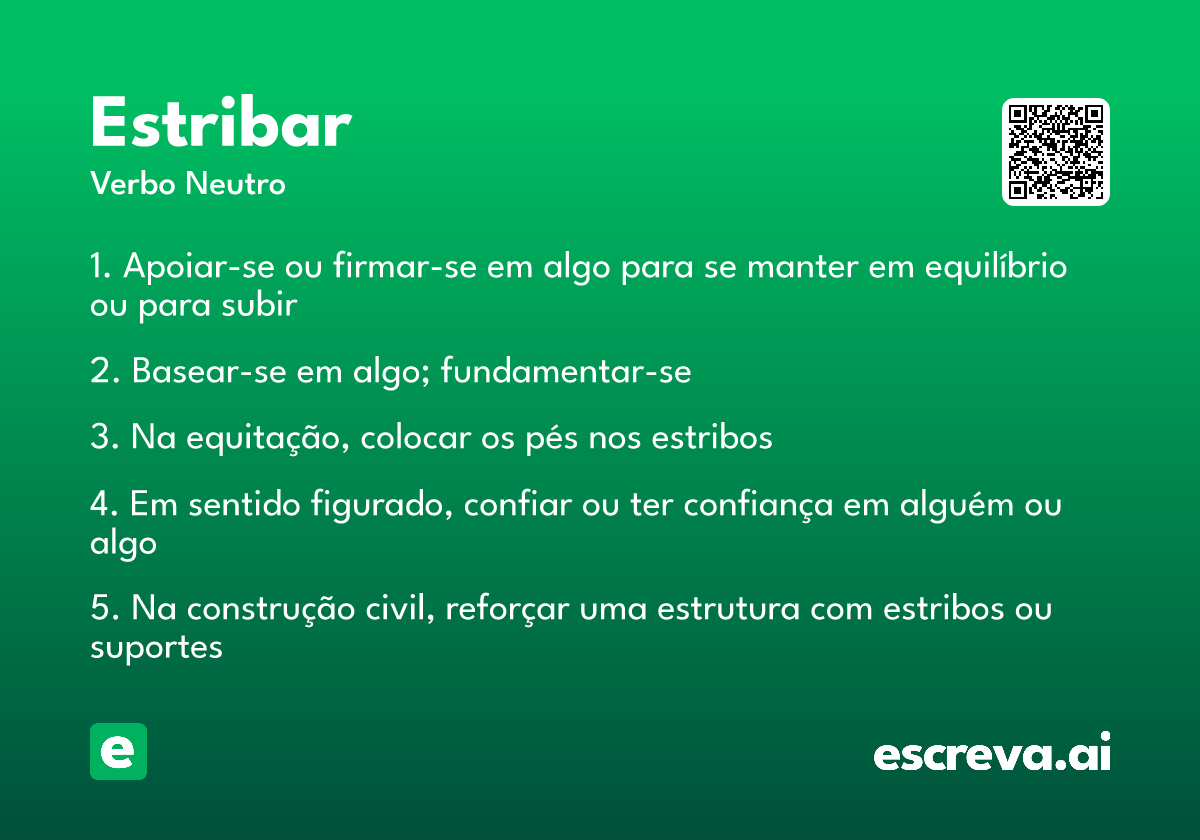 o que quer dizer estribes