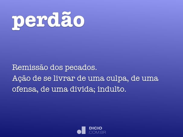 significado de perdoar