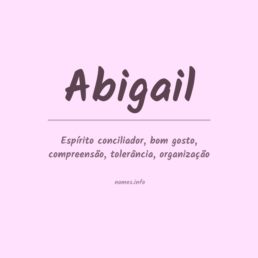 quem foi Abigail na Bíblia