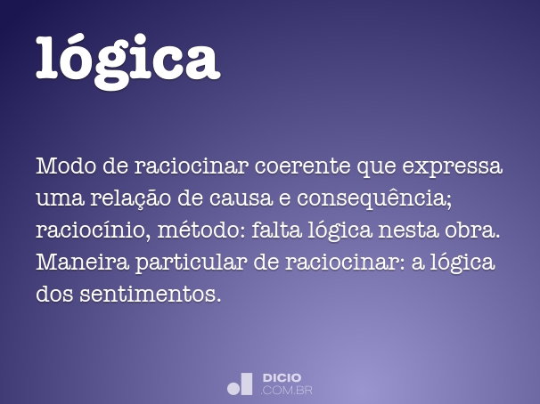 definição de lógica