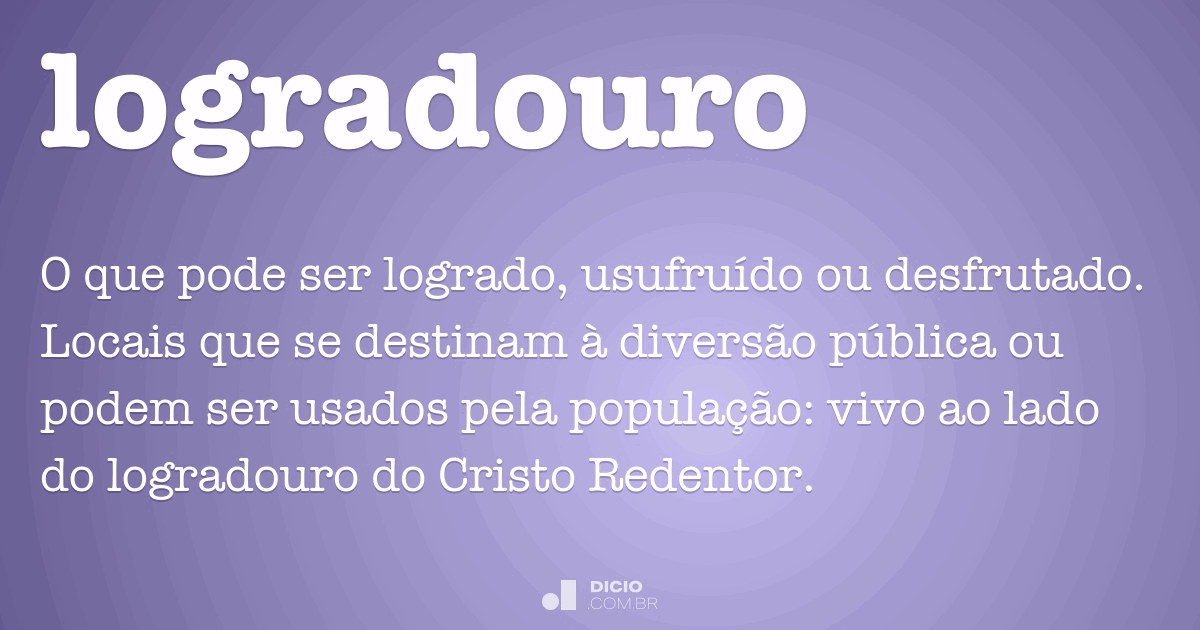 significado de logradouro