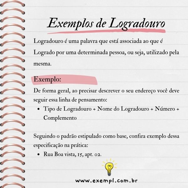 tipos de logradouro