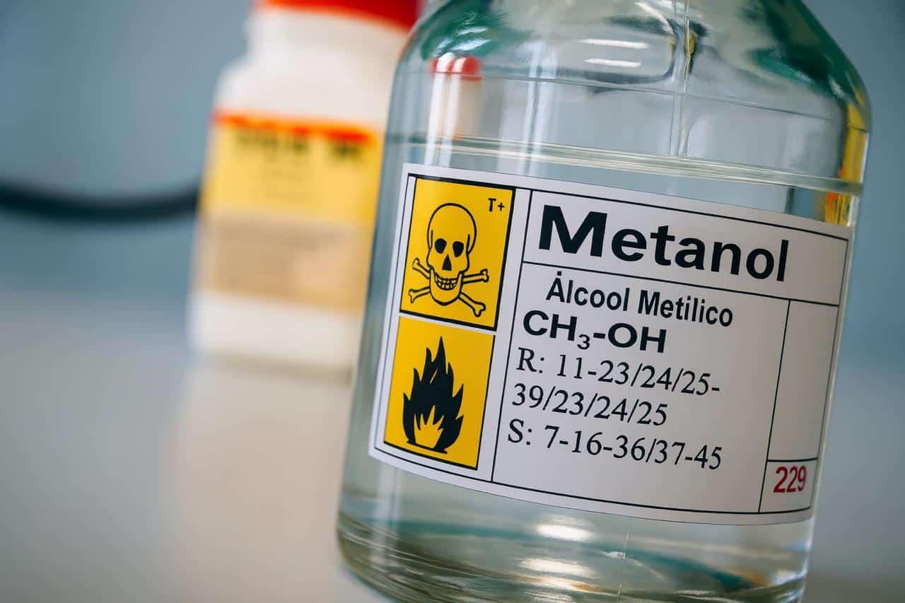 fórmula química do metanol