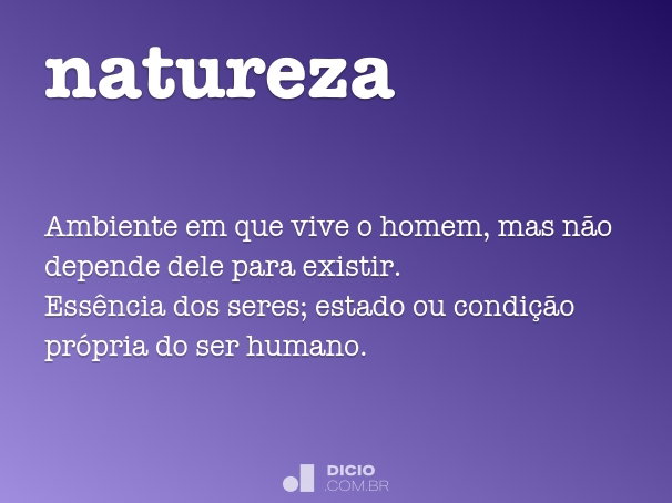 o que é a natureza