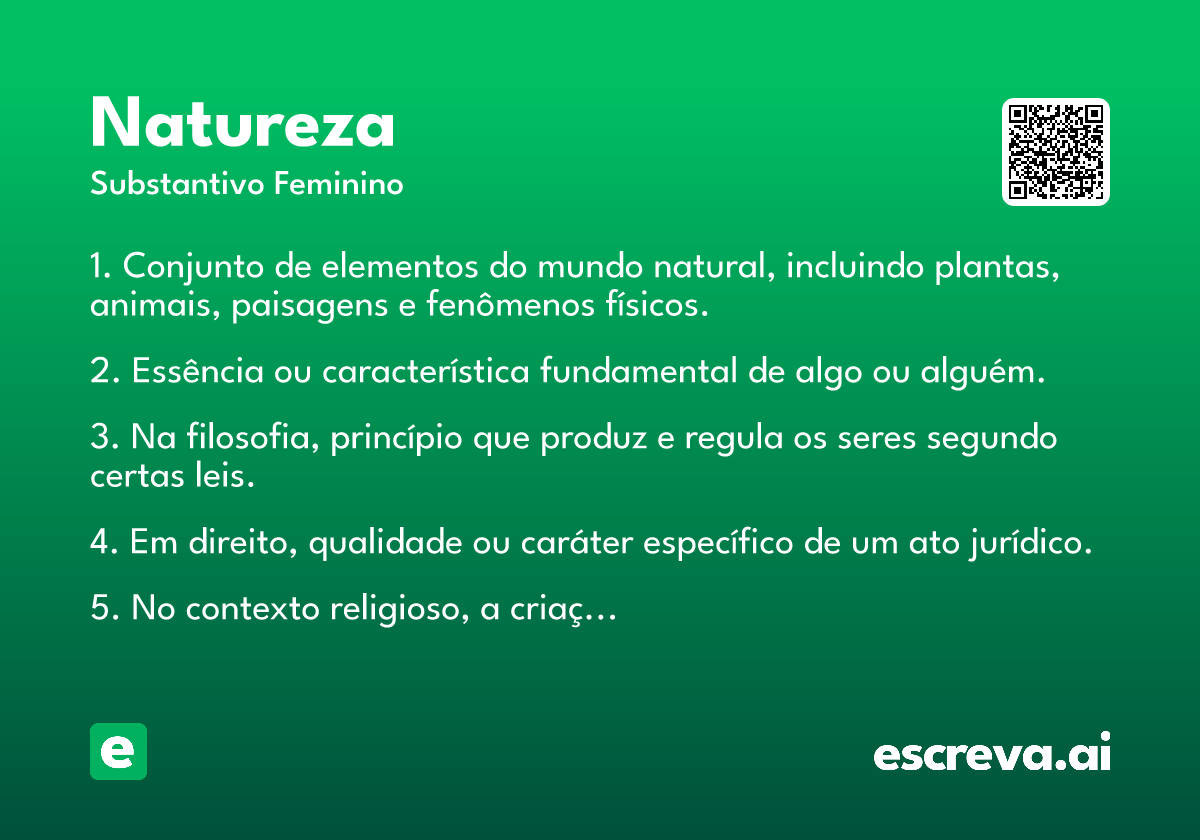 definição de natureza