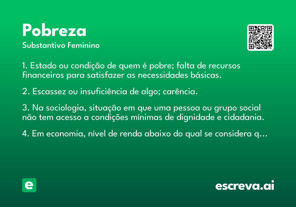 tipos de pobreza