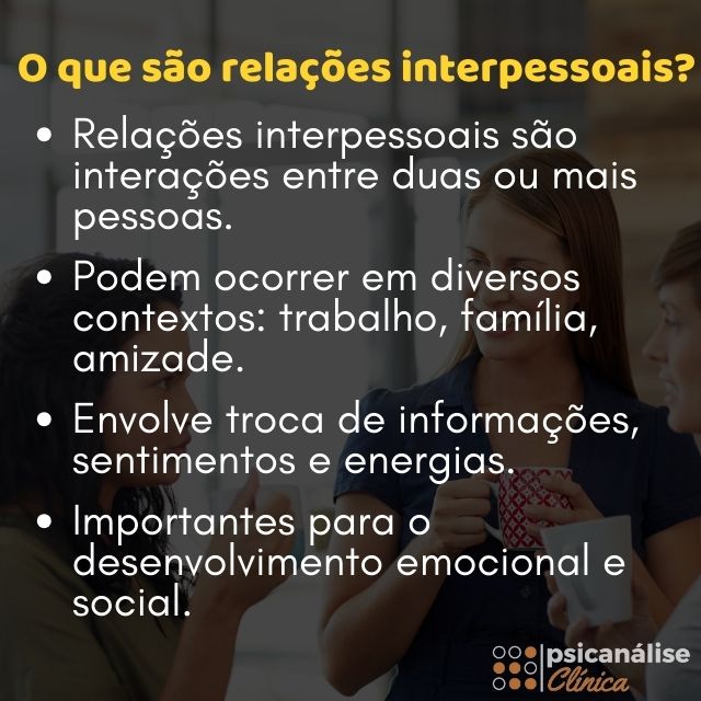 definição de relacionamento interpessoal
