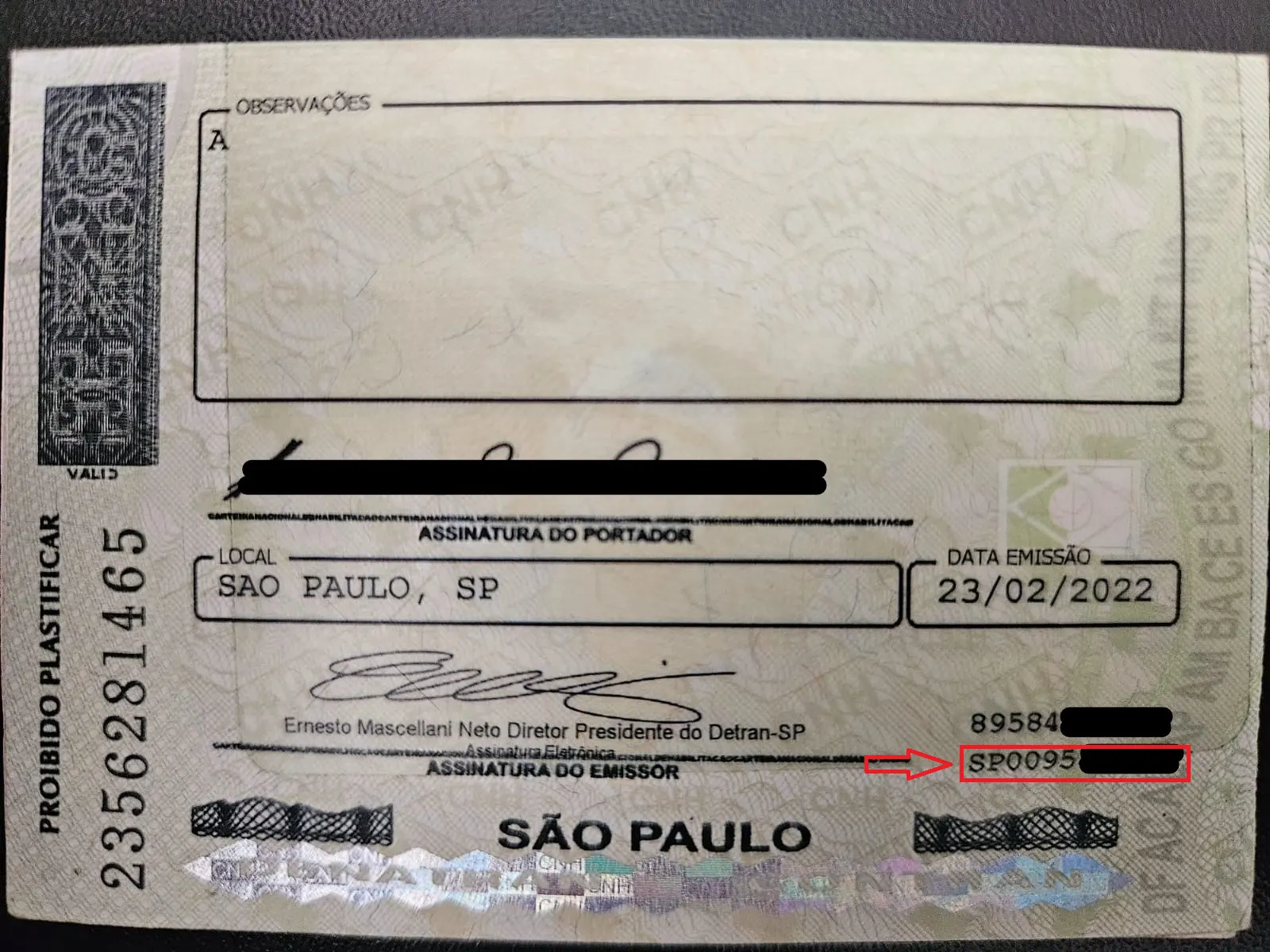 Registro Nacional de Carteiras de Habilitação