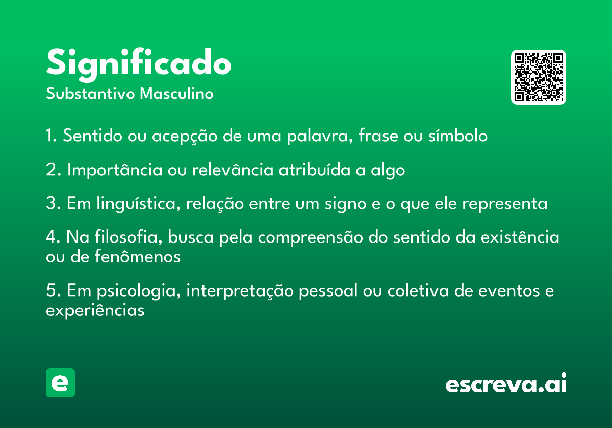 definição de significado