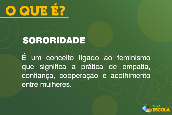 o que é sororidade feminista