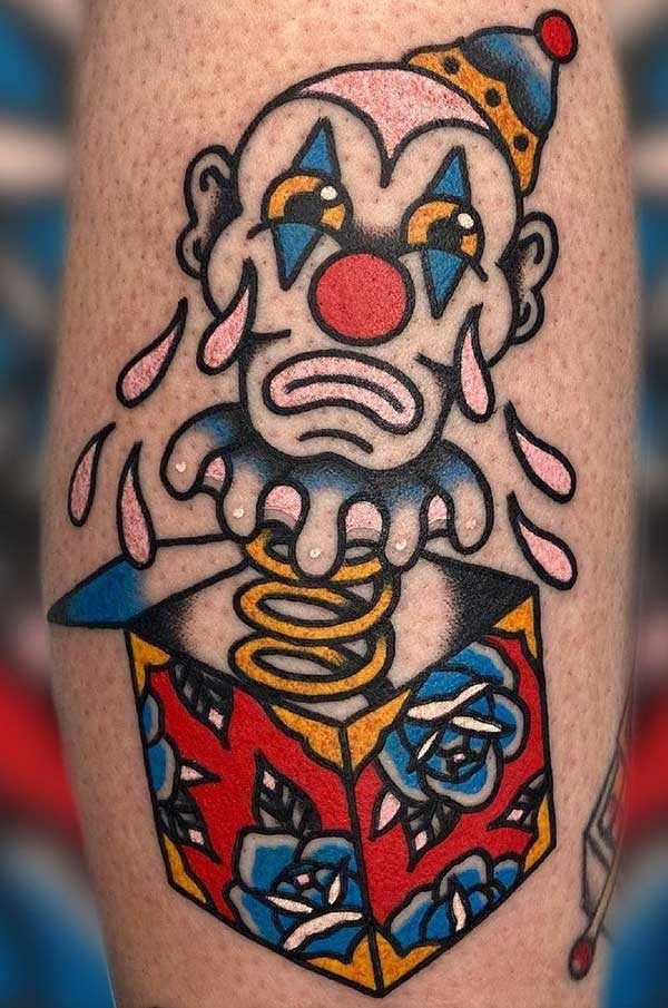 tatuagem palhaço lágrimas pretas significado