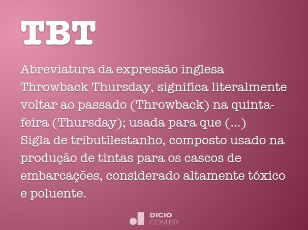 throwback thursday
