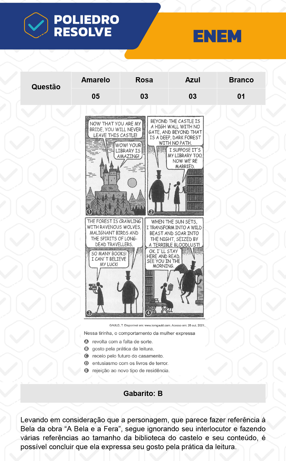 questões resolvidas inglês enem