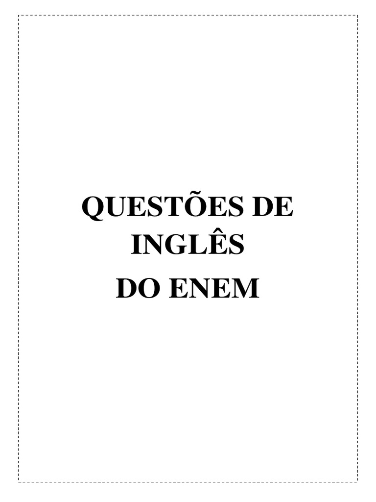 como estudar inglês para o enem