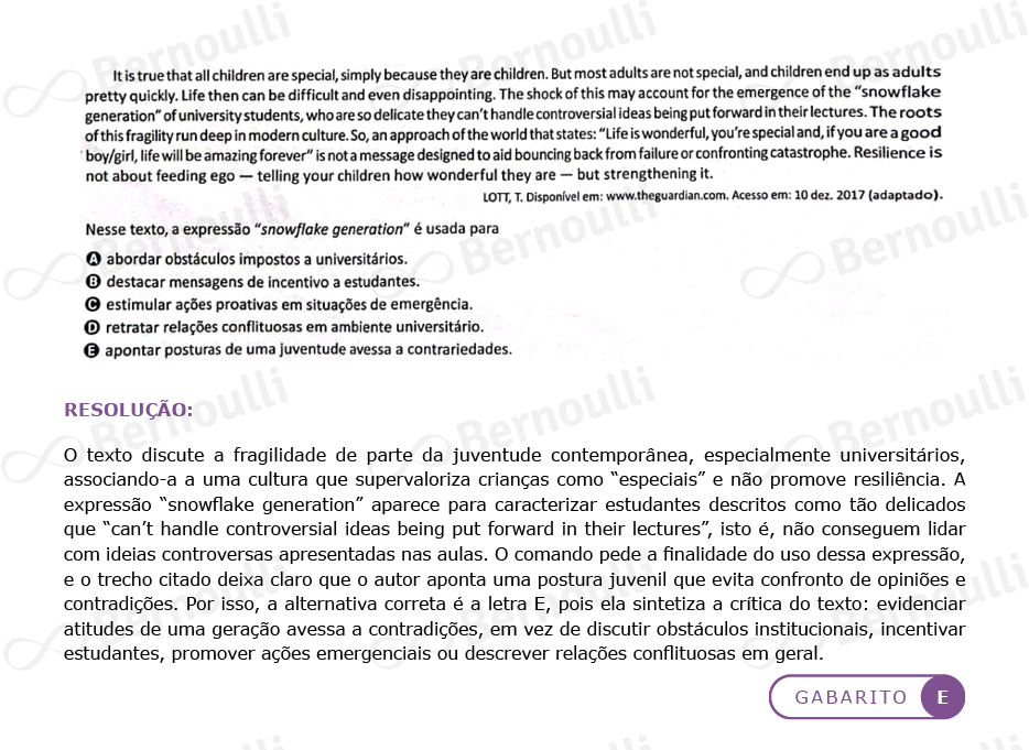 estratégias leitura enem inglês