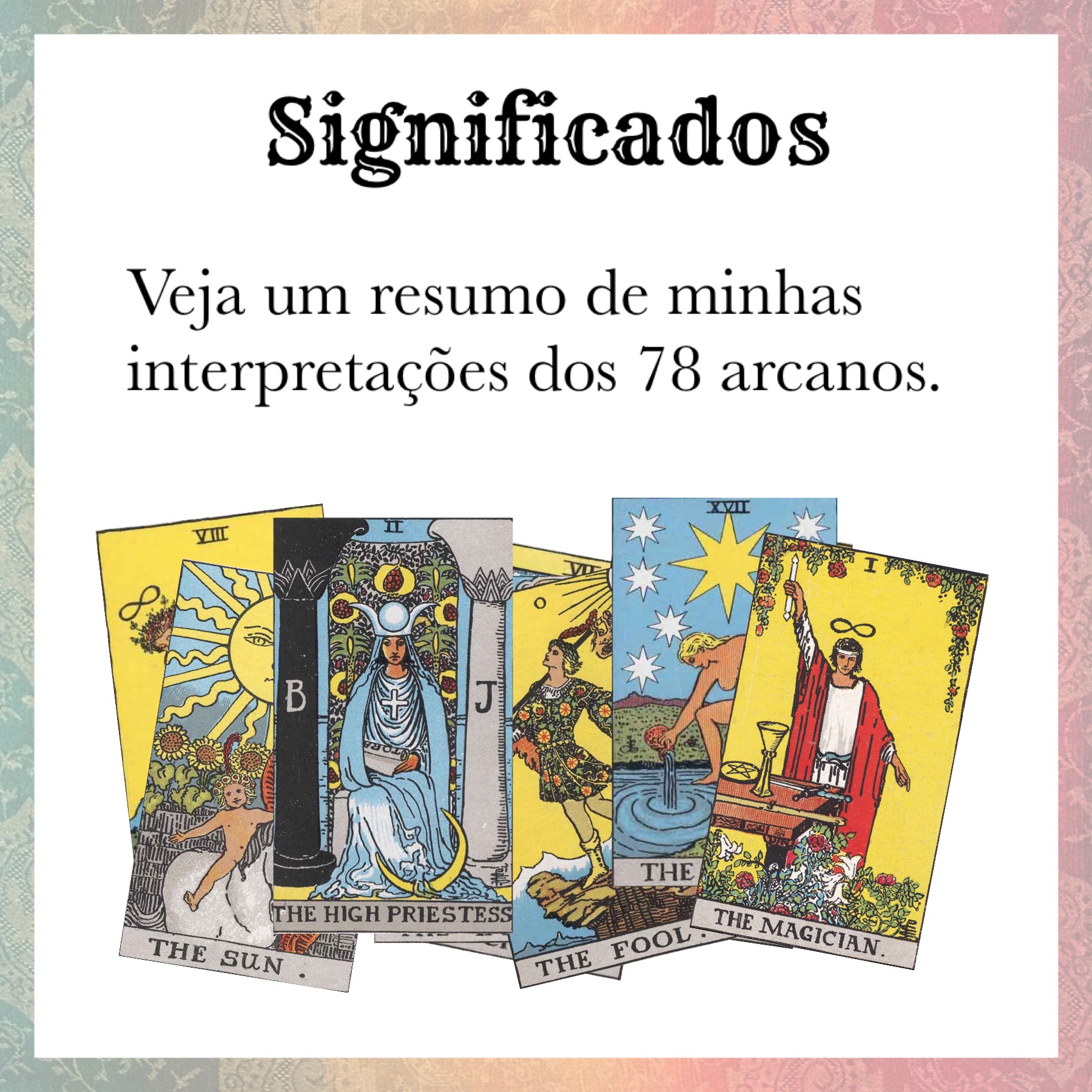 arcanos maiores tarot significado