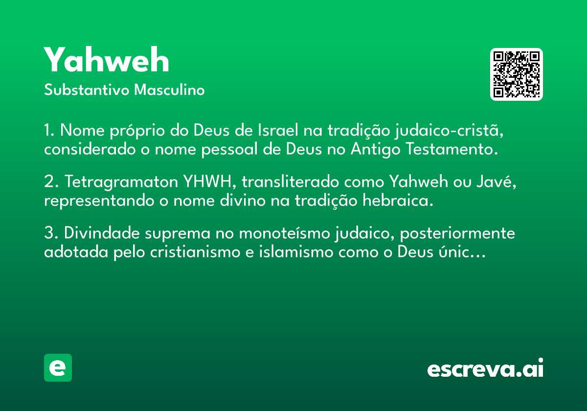 significado de YHWH