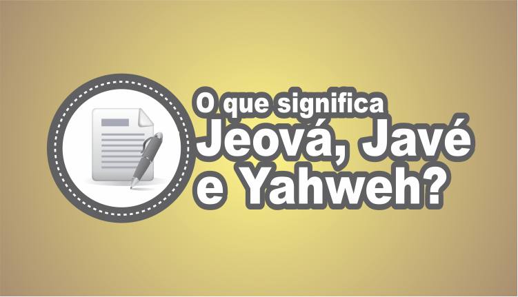 origem do nome Yahweh